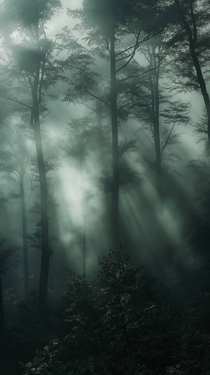 bosque, niebla, misterio, oscuro, inquietante, atmósfera, espeluznante, gótico, antiguo, oculto, niebla, fondos de pantalla de alta definición, 
