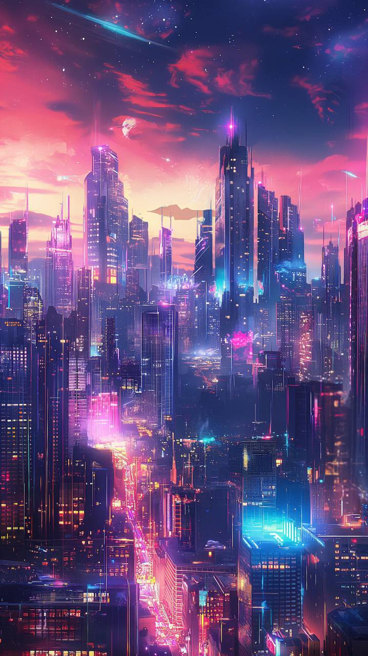 paisaje urbano, horizonte, urbano, crepúsculo, vibrante, colorido, luces, arquitectura, metropolitano, anochecer, dramático, moderno, tarde, fondos de pantalla de alta definición, 