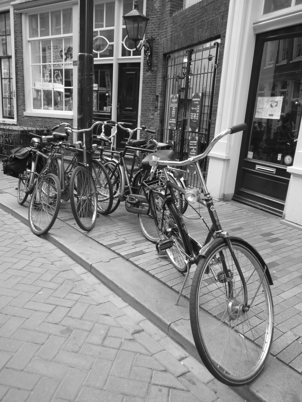 Amsterdam, bike, road, trip, vintage, europe, street, black & white, path, road, travel, transport
, 