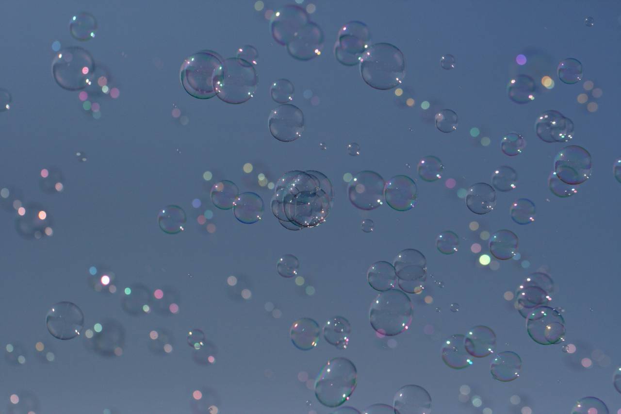 bubbles, background, sky, abstract, soap, air, blue, aqua, motion, bokeh, wallpaper, minimal
, 