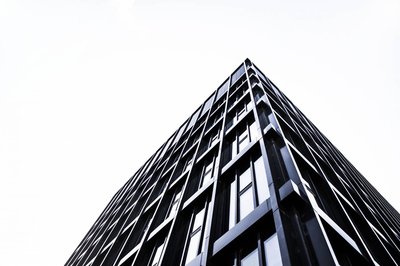 edifício, condomínio, apartamento, apartamento, janelas, arquitetura, céu, urbano,
