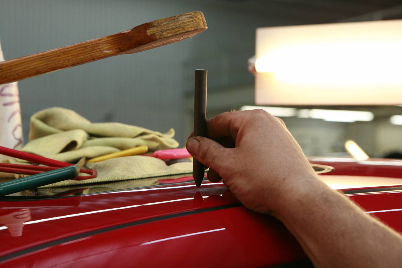 coche, garaje, taller, manos, herramientas, pintura, reparación, tienda,