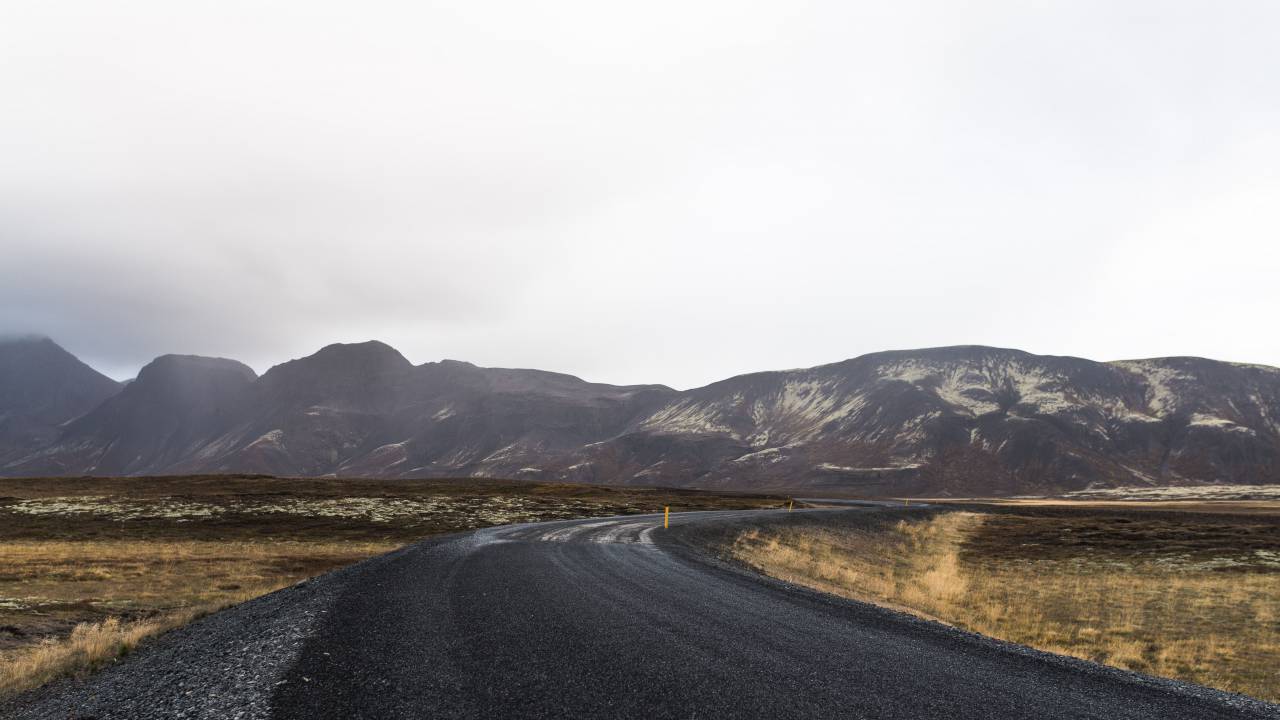 Montaña, Highland, nube, cielo, paisaje, naturaleza, valle, carretera, exterior, viajes,