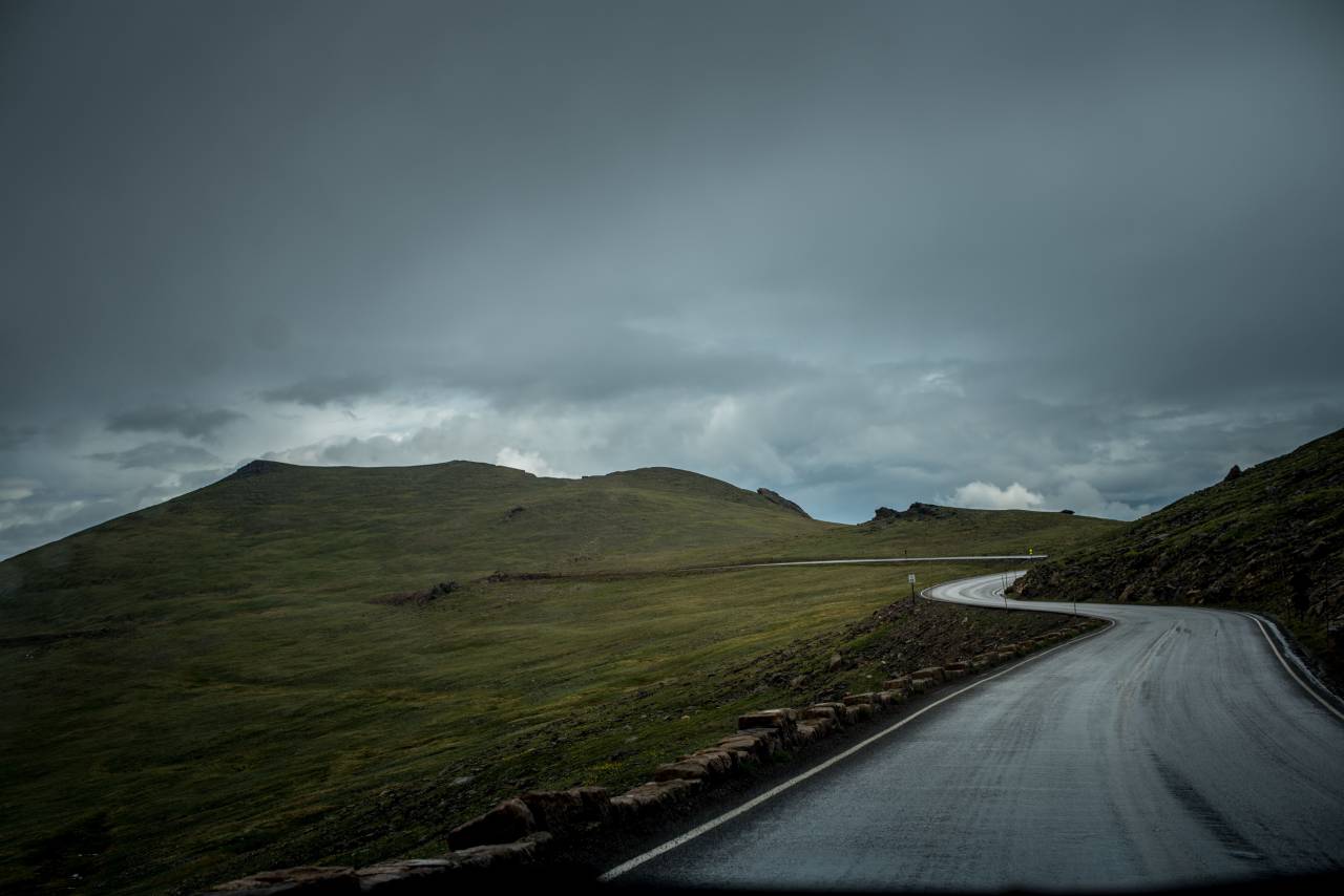 nature, landscape, mountains, slope, roads, paths, trees, vegetation, sky, clouds, horizon
, 