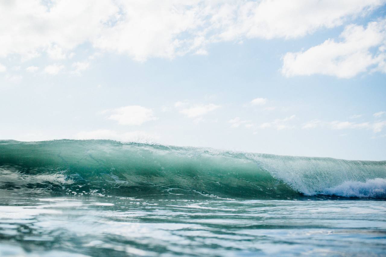 mar, océano, agua, olas, naturaleza, nubes, cielo,