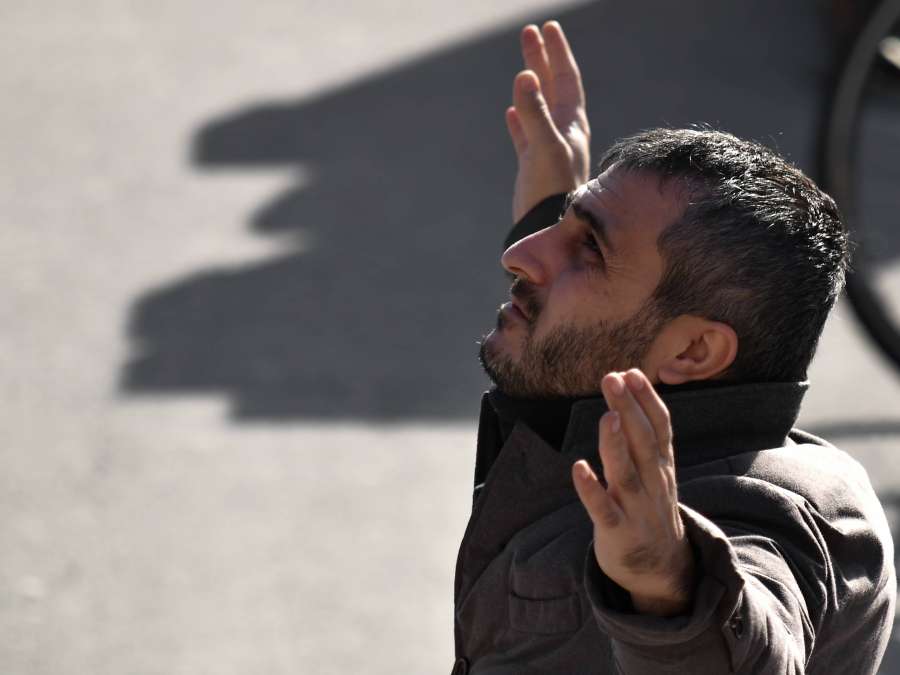 beard, casual, confidence, man, prayer, side 