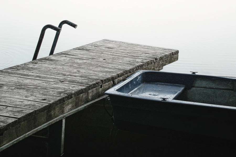 boat, deck, floating, floating dock, horizon 