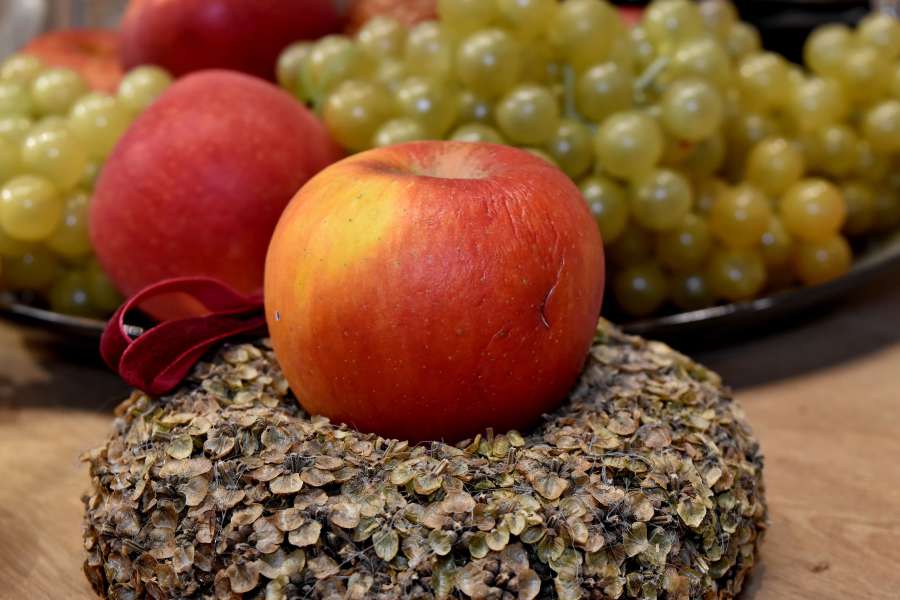 apples, celebration, dinner table, grapes 