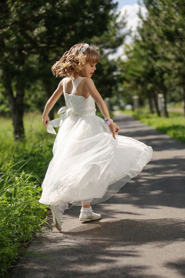 pretty girl, jumping, child, dancing 