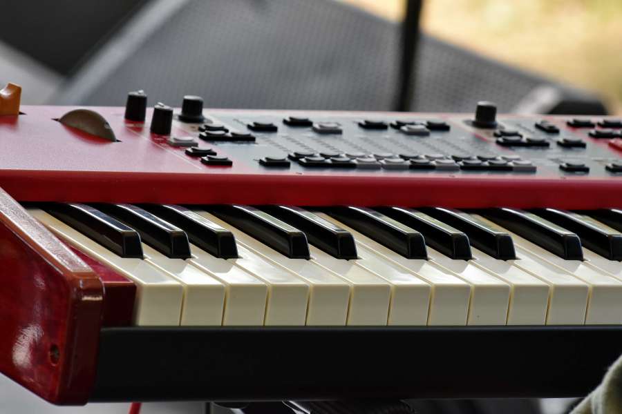 studio, synthesizer, sound, ebony, concert 