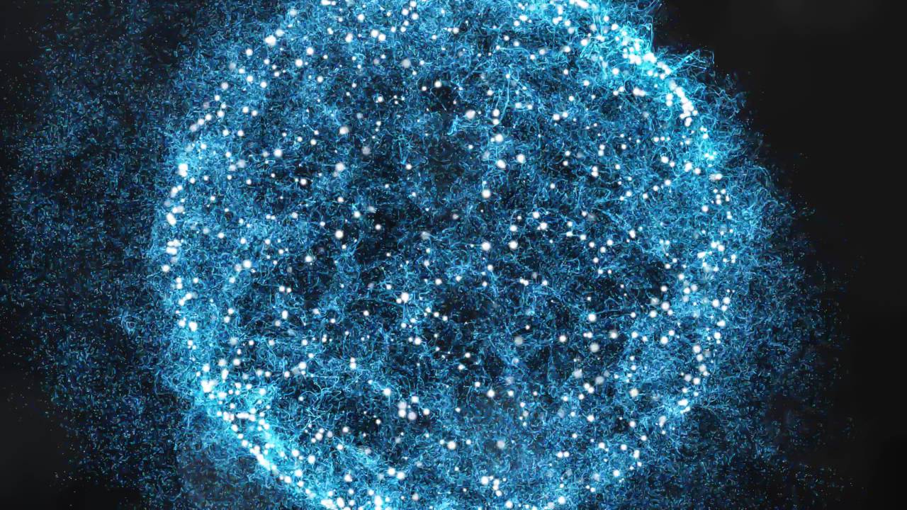 Resumen, círculo, fondo, orbe, estrella, planeta, espacio, digital, esfera, explosión, luz, chispa, llamarada, cósmica, azul