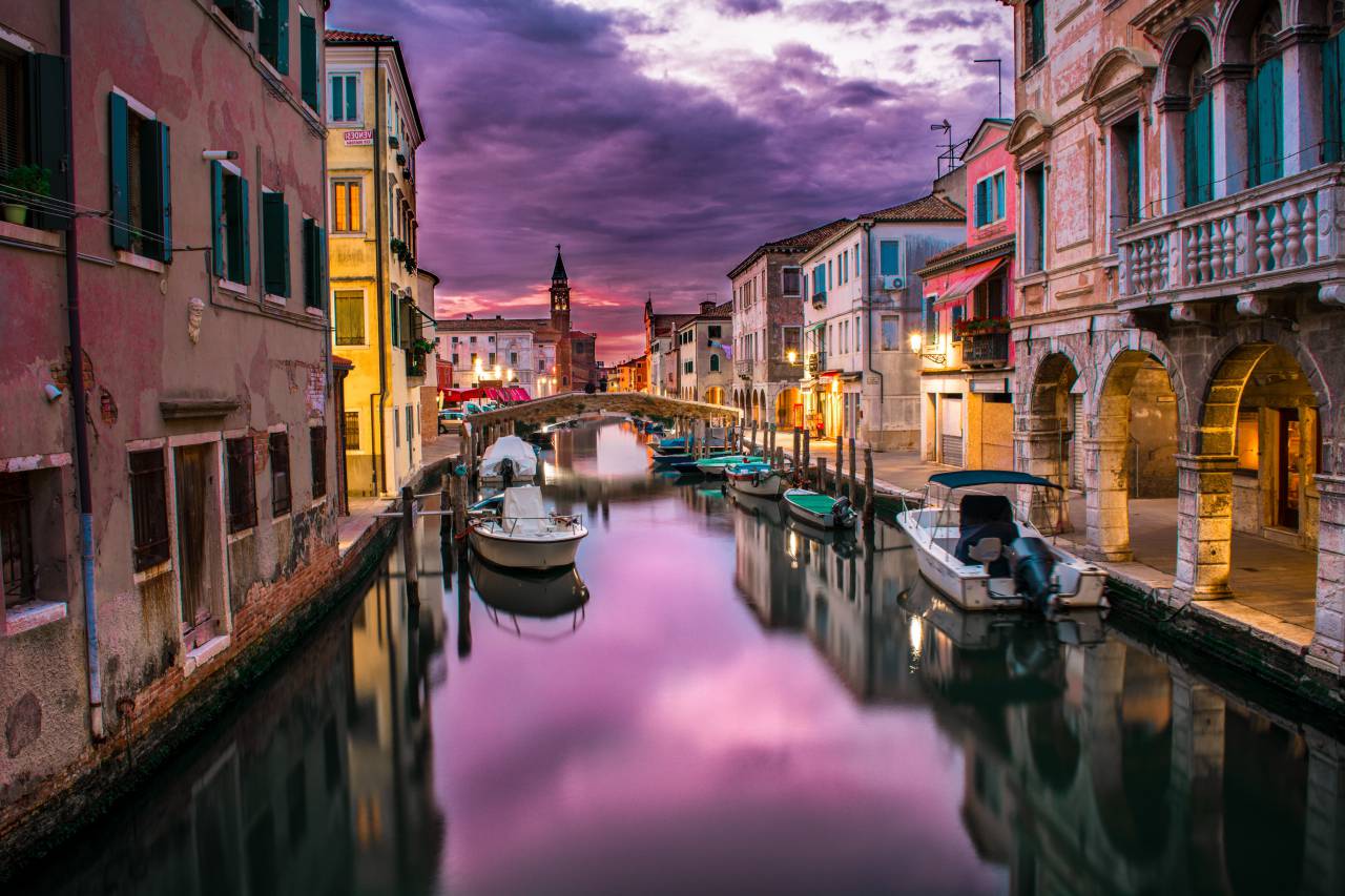 architecture, building, infrastructure, structure, establishment, apartment, windows, condominium, hotel, bridge, travel, adventure, river, clouds, sky, boat, city, urban, dark, night, tower
, 