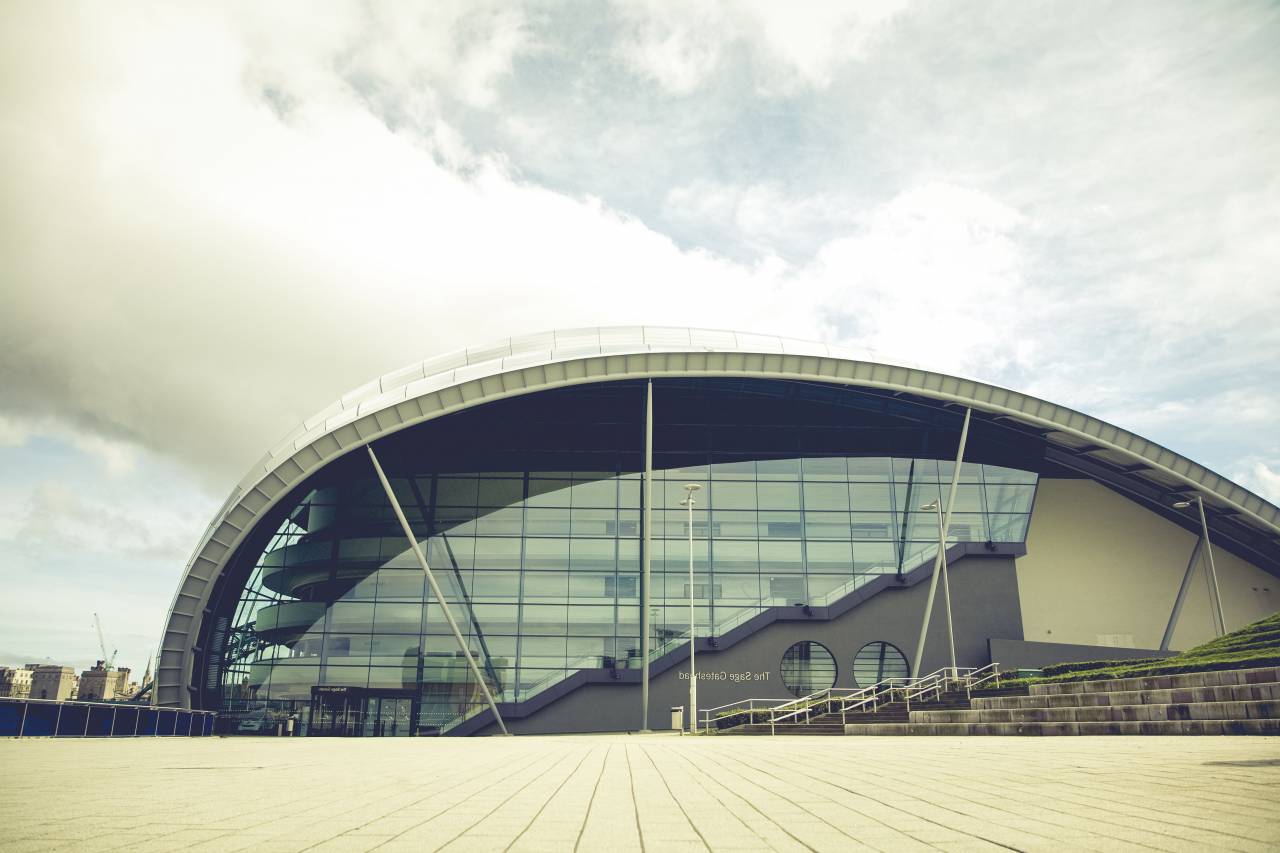 architecture, buildings, city, metro, urban, patterns, perspective, ground, stairs, windows, nature, sky, clouds, sage, gateshead, tyne,
, 
