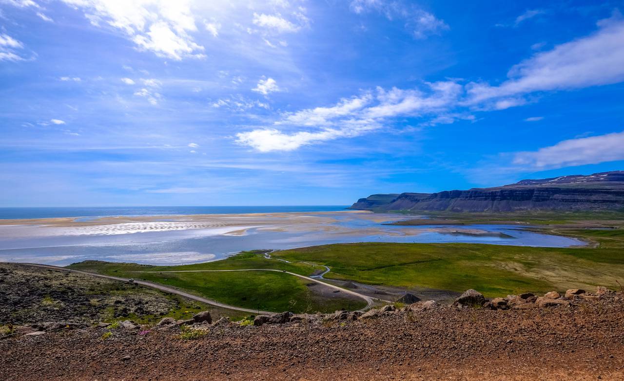 hermoso, paisaje, ver, naturaleza, verde, césped, césped, montaña, al aire libre, azul, cielo, nube, montaña, mar, océano, horizonte, carretera, viajar, playa, mar, océano, agua, costa, costa, rocas,