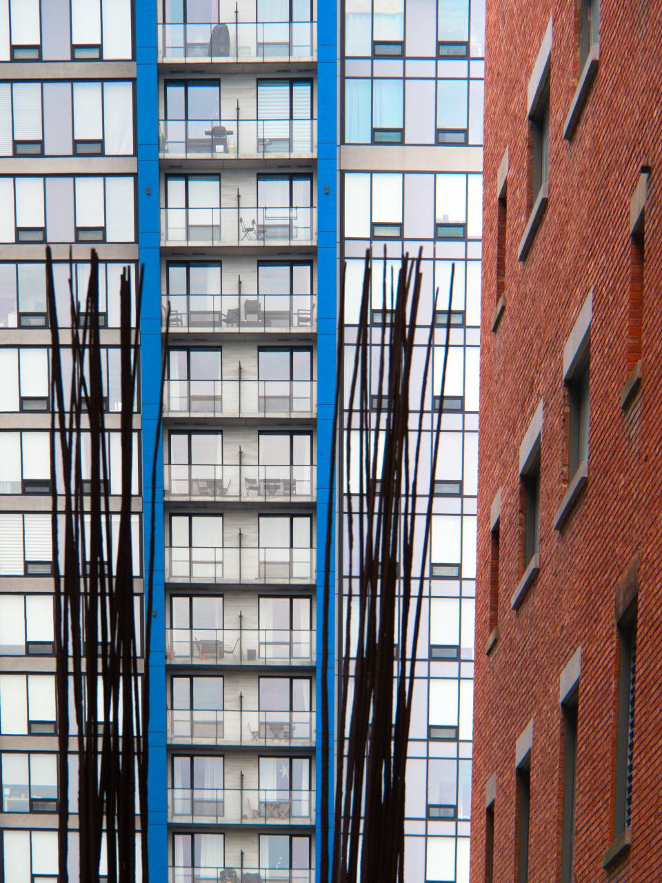 Edificio, balcones, exterior, arquitectura, diseño, ciudad, fachada, urbano, vidrio, moderno, patrón, apartamento, condominio, detalle, ladrillo, urbano,