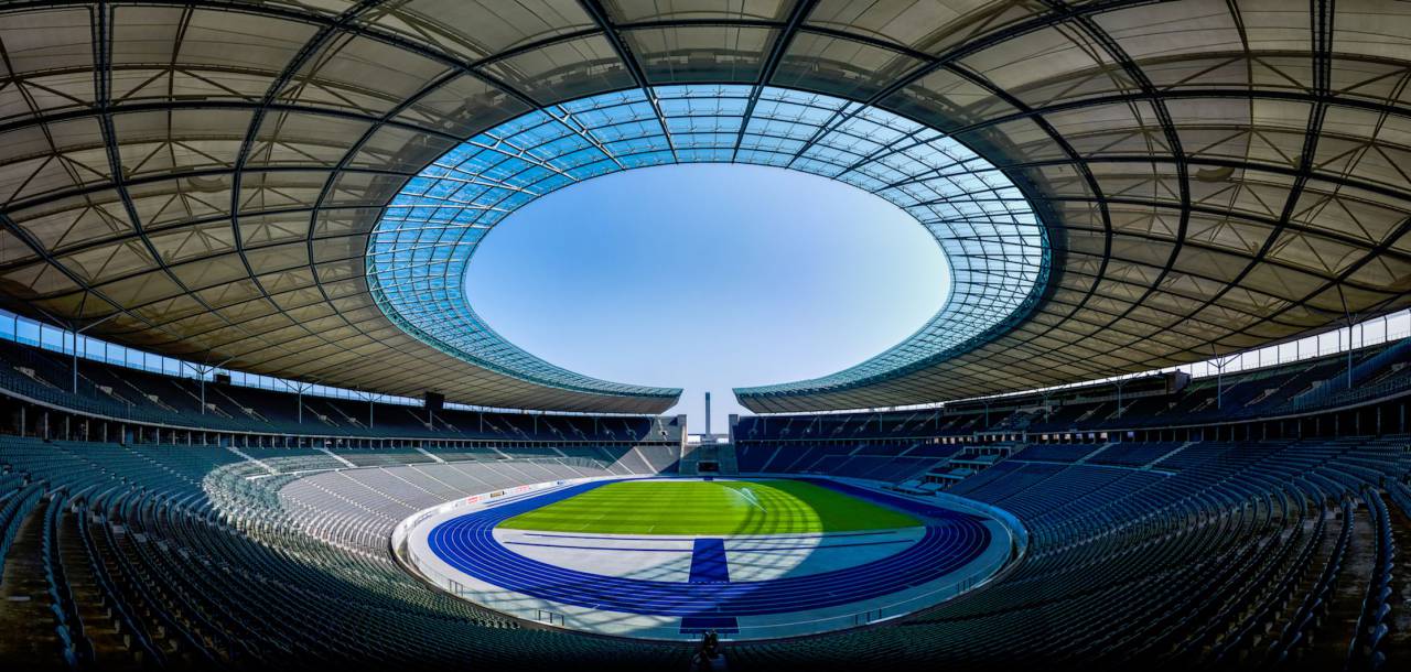 edificios, estructura, arquitectura, diseño, líneas, estadio, campo,