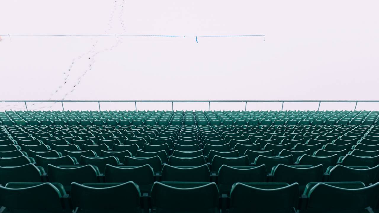 chairs, stadium, empty, rows, public, perspective, green, seats
, 