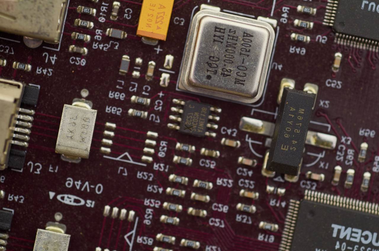 computadora, tablero, fondo, circuitos, chip, diseño, tecnología, electrónico, hardware, microchip, digital, soldadura, componente, macro, de cerca,