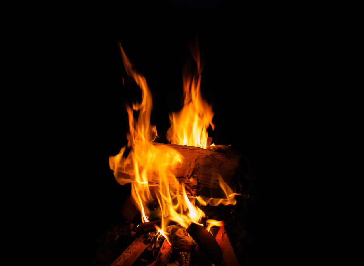 fire, flame, wood, charcoal, ash, smoke, heat, bonfire, campfire, camping, night, dark
, 
