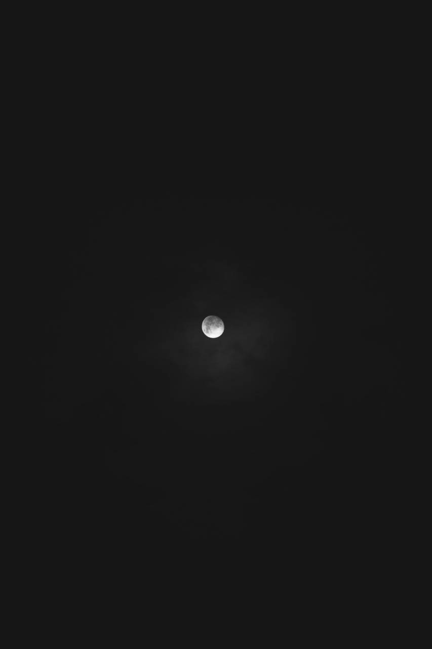 luna, oscuridad, noche, cielo,