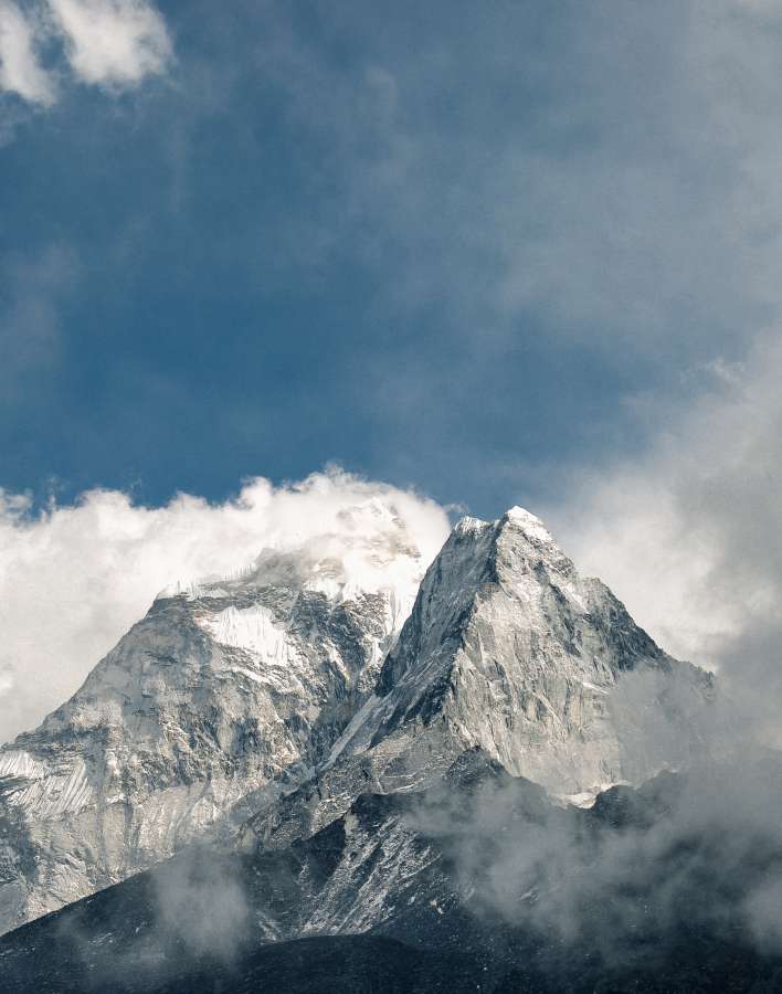 Montaña, tierras altas, nubes, cielo, cumbre, Ridge, paisaje, naturaleza, valle, colina, nieve, invierno, ver, viajes