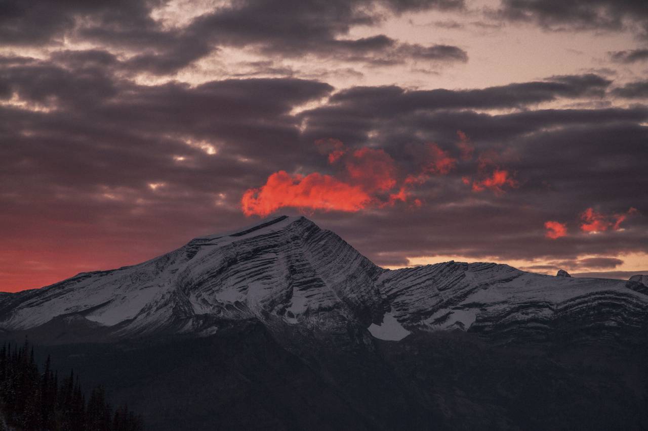 Montaña, Highland, nube, cielo, cumbre, Ridge, paisaje, naturaleza, valle, oscuridad, puesta de sol,