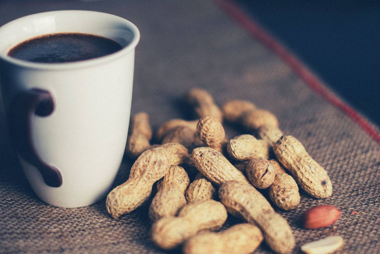peanuts, coffee, cup, mug, food, drink
, 