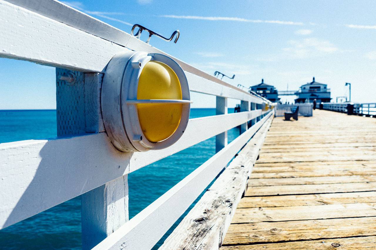 muelle, muelle, sol, verano, océano, mar, agua,