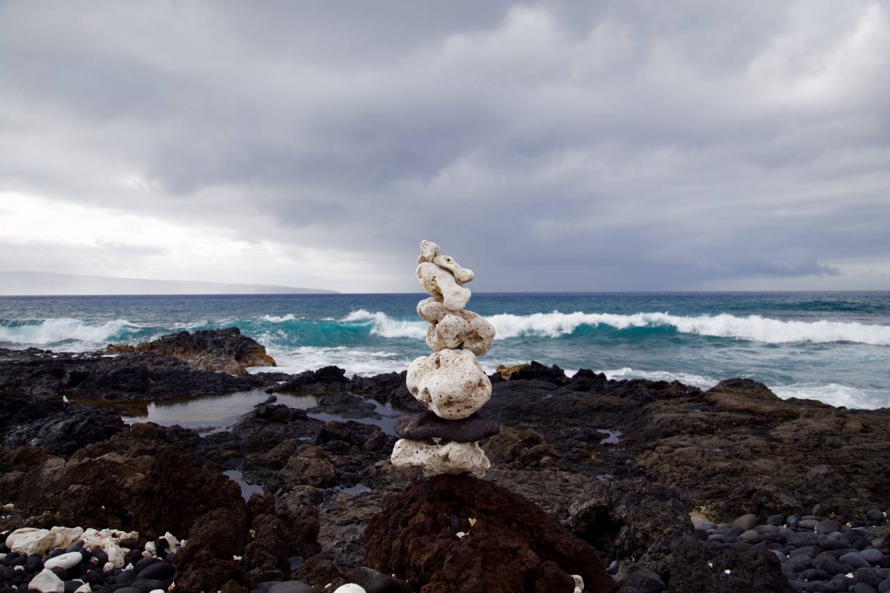 rocks, coast, waves, ocean, sea, water, storm, clouds, cloudy, nature
, 
