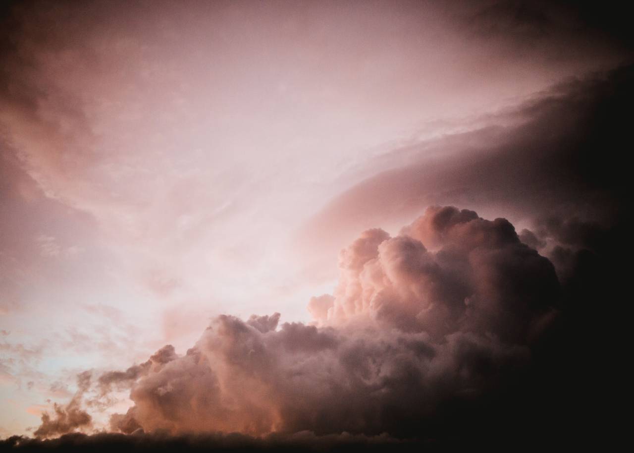 sky, clouds, sunset, dusk, nature, dark, storm
, 