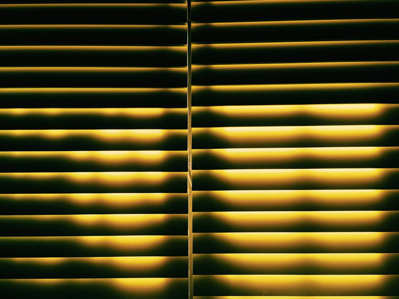 window, yellow, light, room, house, blinds
, 