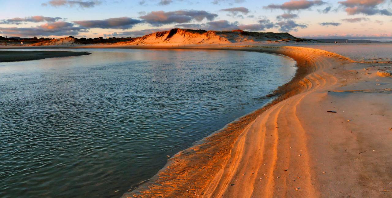 playa, costa, agua, océano, mar, puesta de sol, horizonte, nubes, arena, calma, naturaleza, al aire libre, paisaje, apuntalar, oscuridad, pacífico,