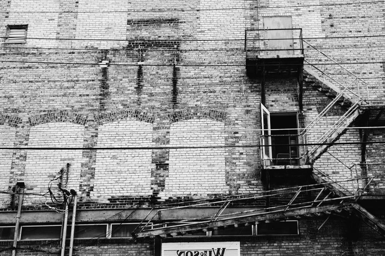 bricks, wall, building, architecture, city, urban, black and white
, 
