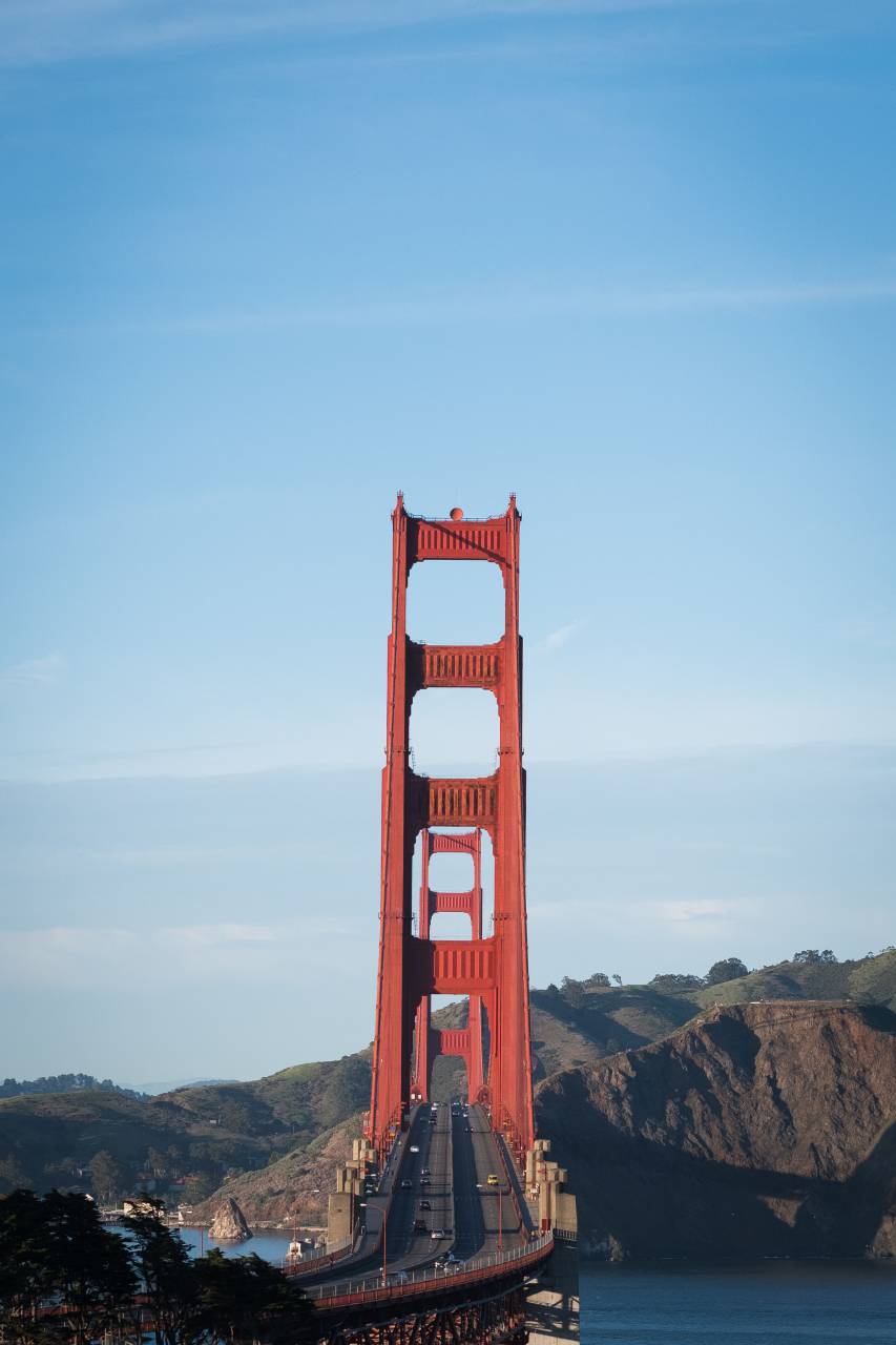 dorado, puerta, puente, san francisco, estados unidos, arquitectura, ciudad, infraestructura, camino, viaje, agua, mar, transporte, día, cielo, costa, california,