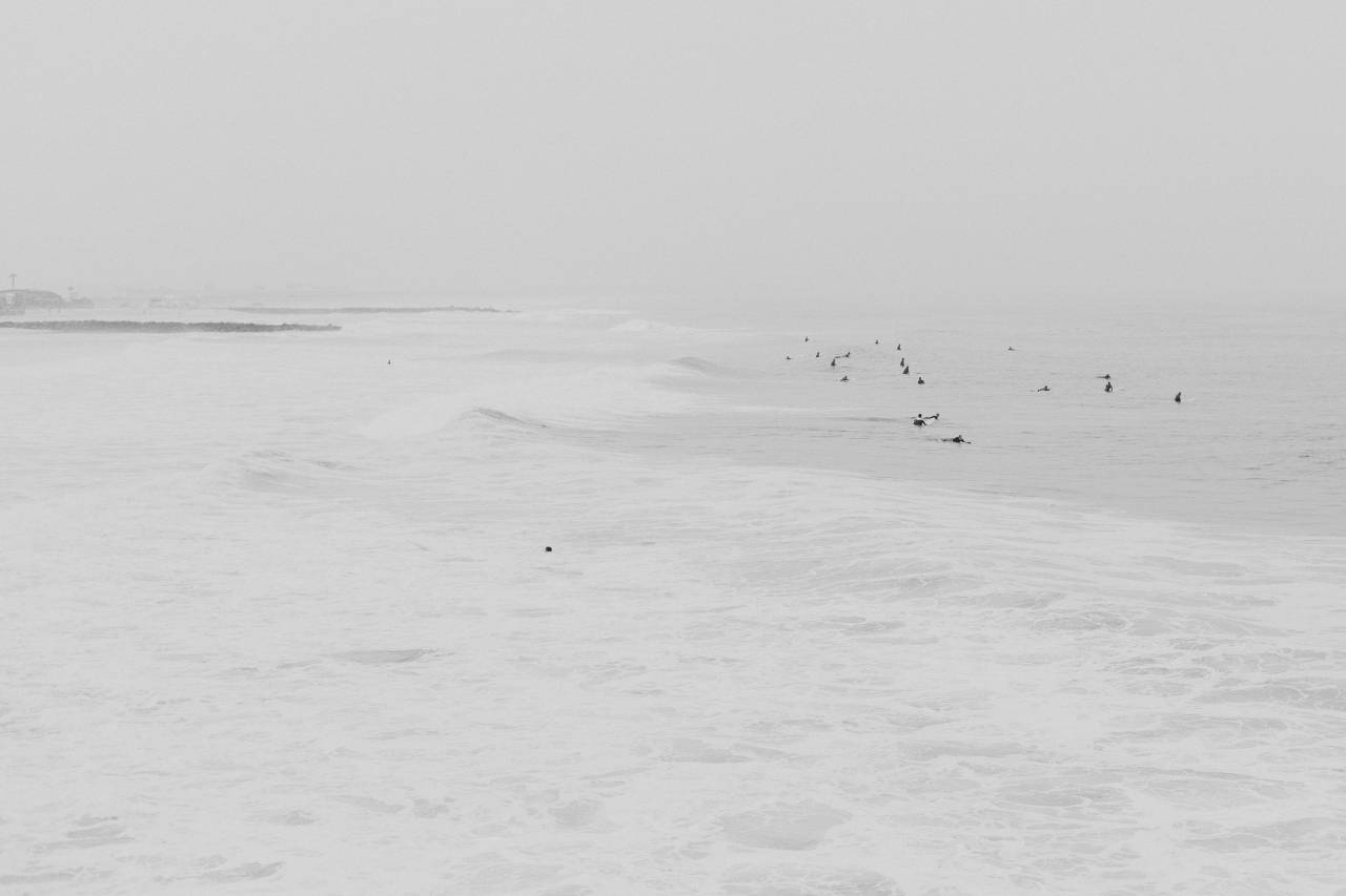 sea, ocean, water, waves, nature, people, swimming, black and white, adventure
, 