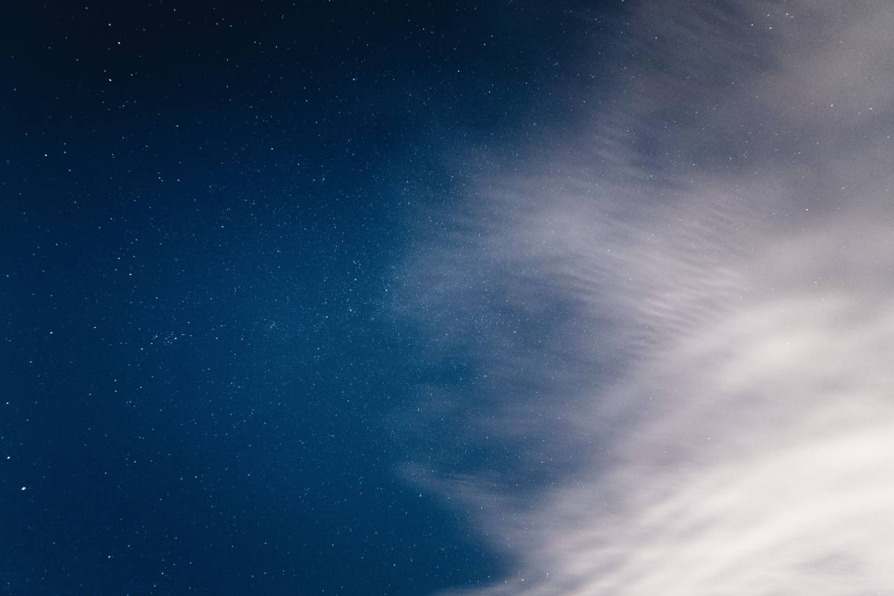estrellas, galaxia, espacio, cielo, noche, tarde, naturaleza, nubes,