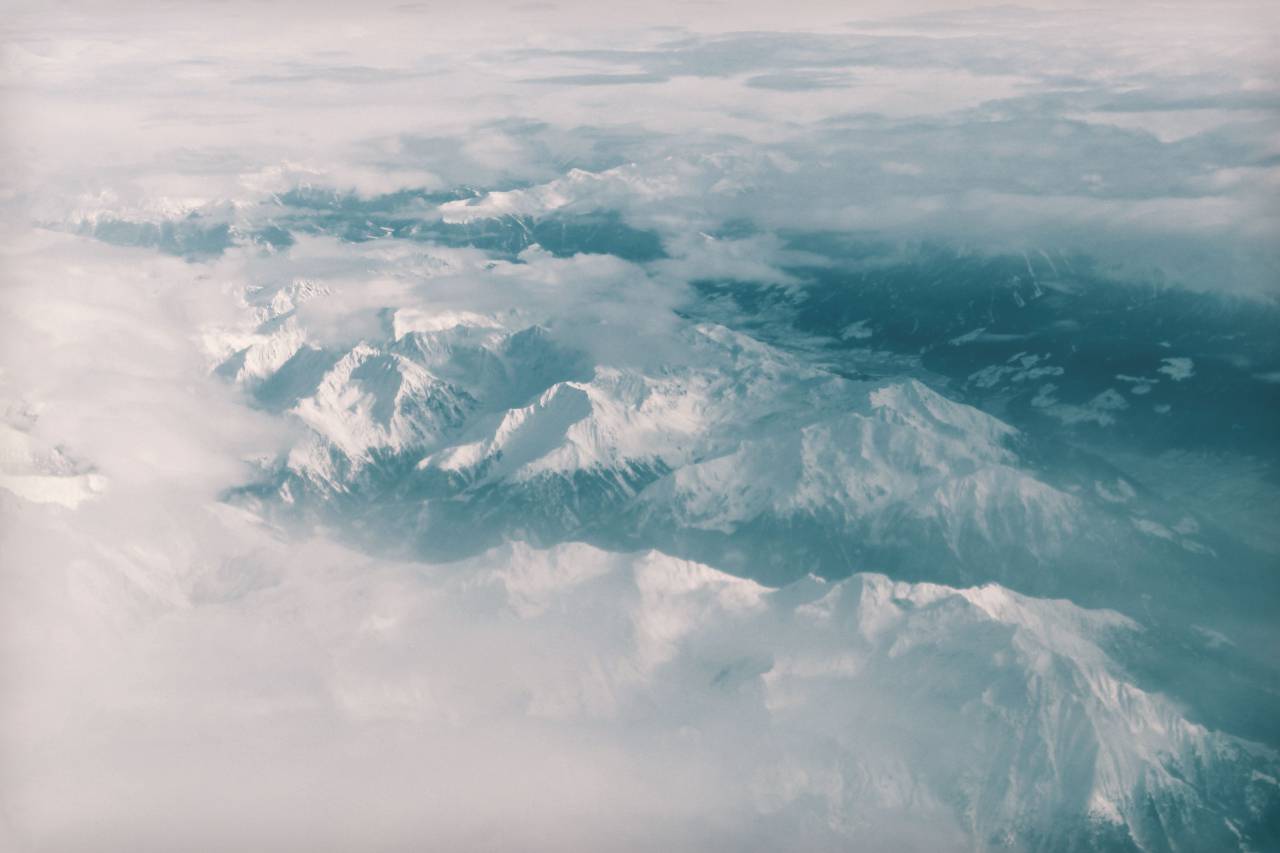 Por encima de las nubes, cielo, montañas, picos, cumbre, nieve, naturaleza, paisaje,
