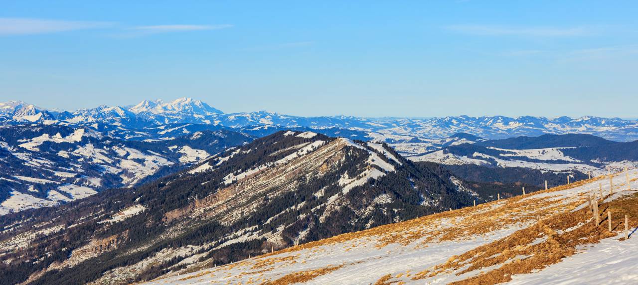 Alpes, Alpes suizos, vista aérea, alpina, Rigi, monte, Suiza, invierno, invierno, paisaje, panorámico, pico, cumbre, valle, nieve, blanco, cielo, azul, naturaleza, montaña, cordillera, viajes, Suiza, Europa, europeo,