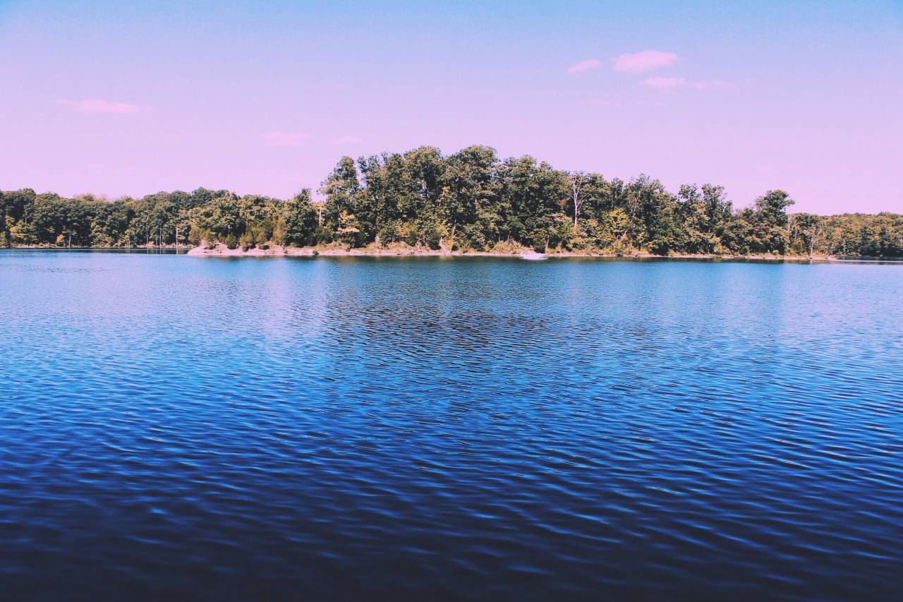lake, water, nature, outdoors, landscape, trees, island, sky
, 