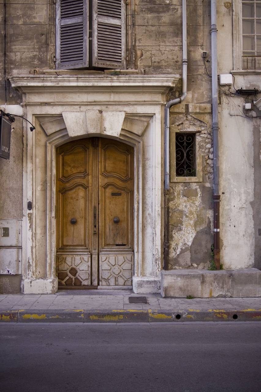 old, door, road, sidewalk, wood, shutters
, 