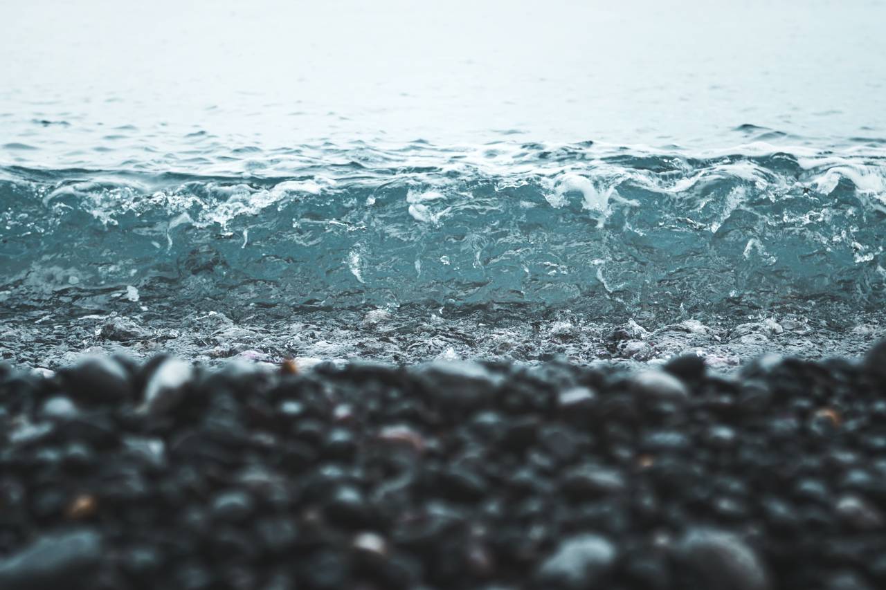 sea, ocean, water, wave, nature, sand, shore, beach, stone, blur
, 