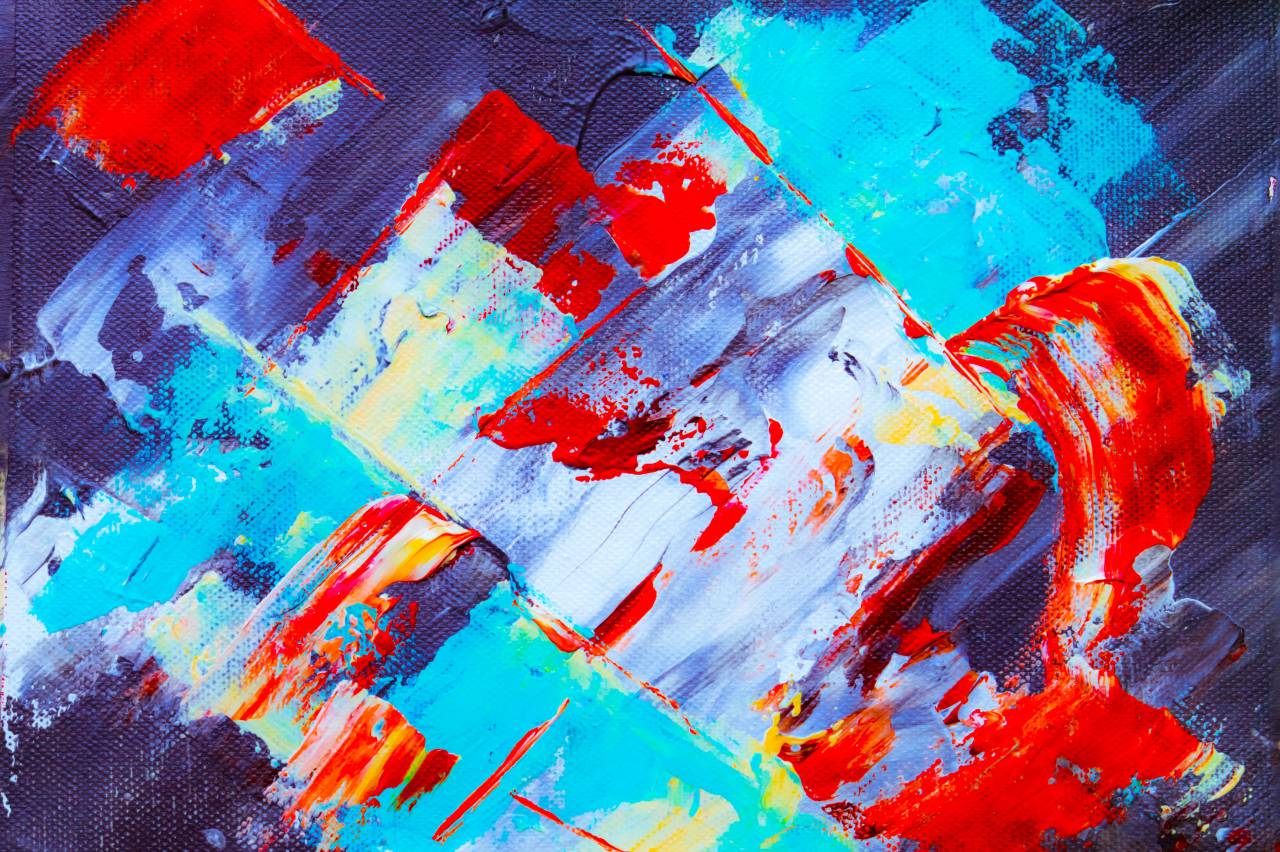 Resumen, arte, pintura, lienzo, de cerca, vistoso, creativo, diseño, artista, pincel, pincelada, acrílico, aceite,