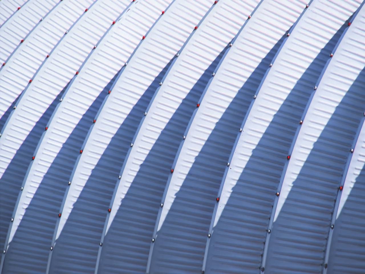 Resumen, edificio, futurista, curva, moderno, techo, acero, techo, arquitectura, patrón, sombra, exterior, textura,