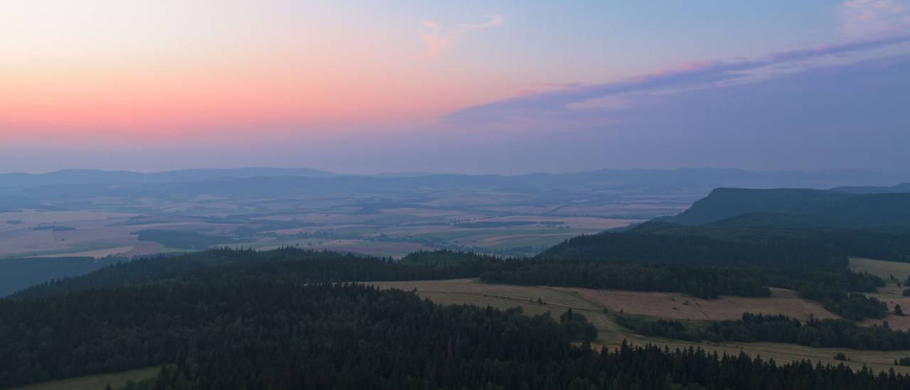 aerial, view, sunset, trees, plant, forest, nature, farm, field, outdoor
, 