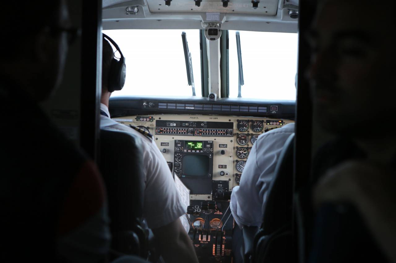 cabina, piloto, avión, viaje, transporte, viaje,