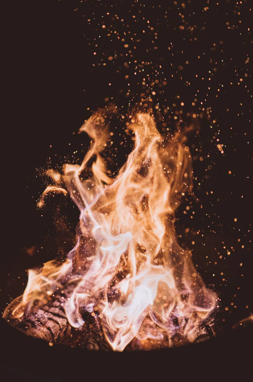 fire, flame, light, firewood, charcoal, ash, heat, bonfire, campfire, water
, 
