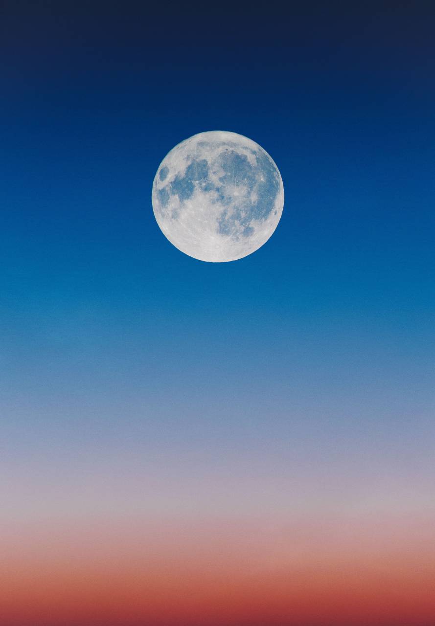 🥇 Imagen de fondo de pantalla de amanecer de luna llena hd alta definición  rojo mínimo - 【FOTO GRATIS】 100019212