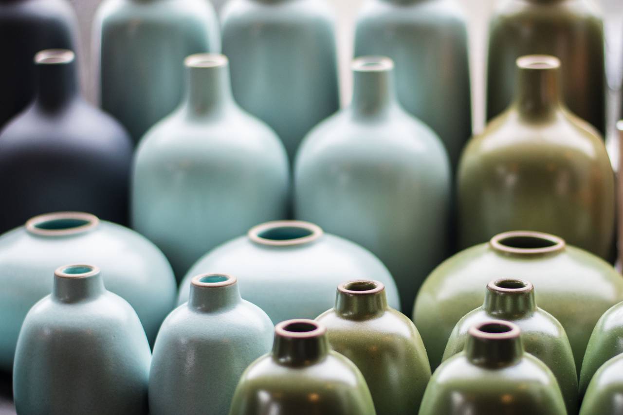 jars, blur, shiny, vase, display, interior, ceramic
, 