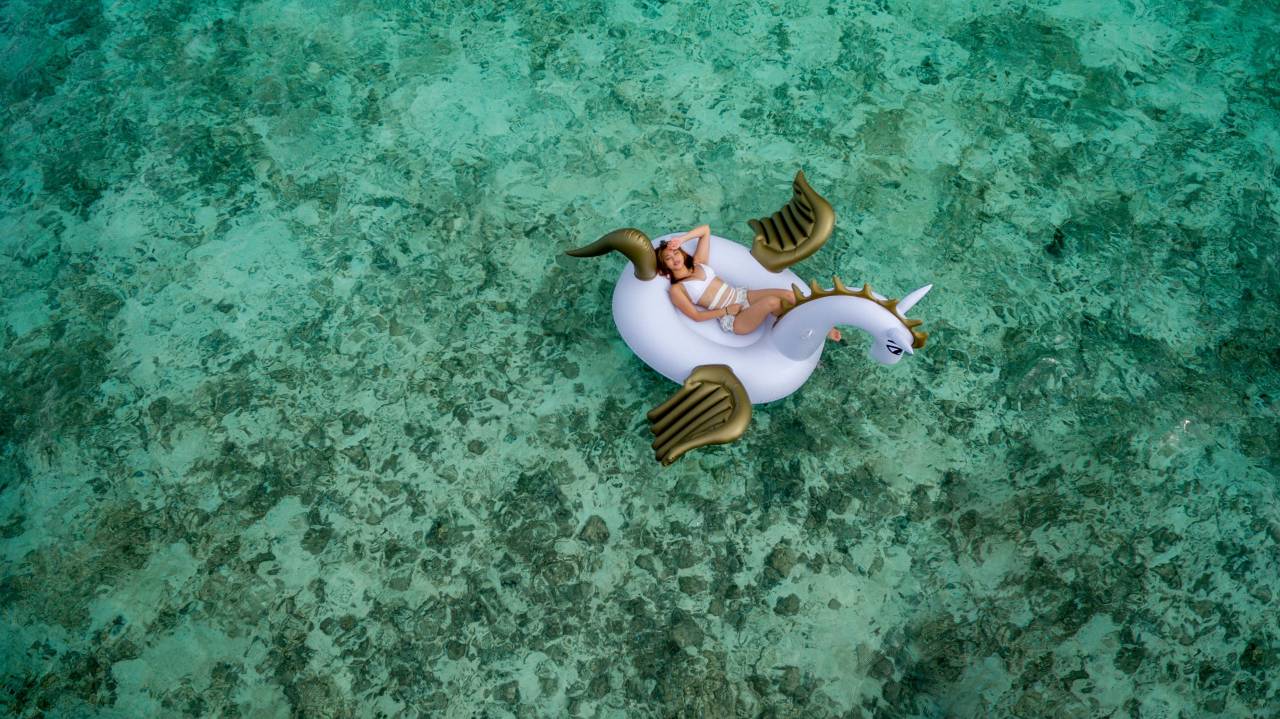 life buoy, water, ocean, sea, beach, people, woman, swimsuit, bikini, relax, chill, unicorn, travel, adventure, trip
, 