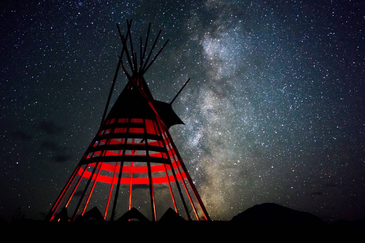 milky way, galaxy, stars, night, astronomy, cosmos, nebula, space, amazing, constellations, tipi, teepee, nature, outdoors
, 